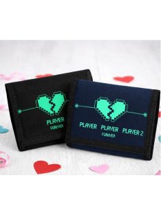   Gamer Szerelem – Sötétben Világító Páros Pénztárca Szett (Player 1 & 2)